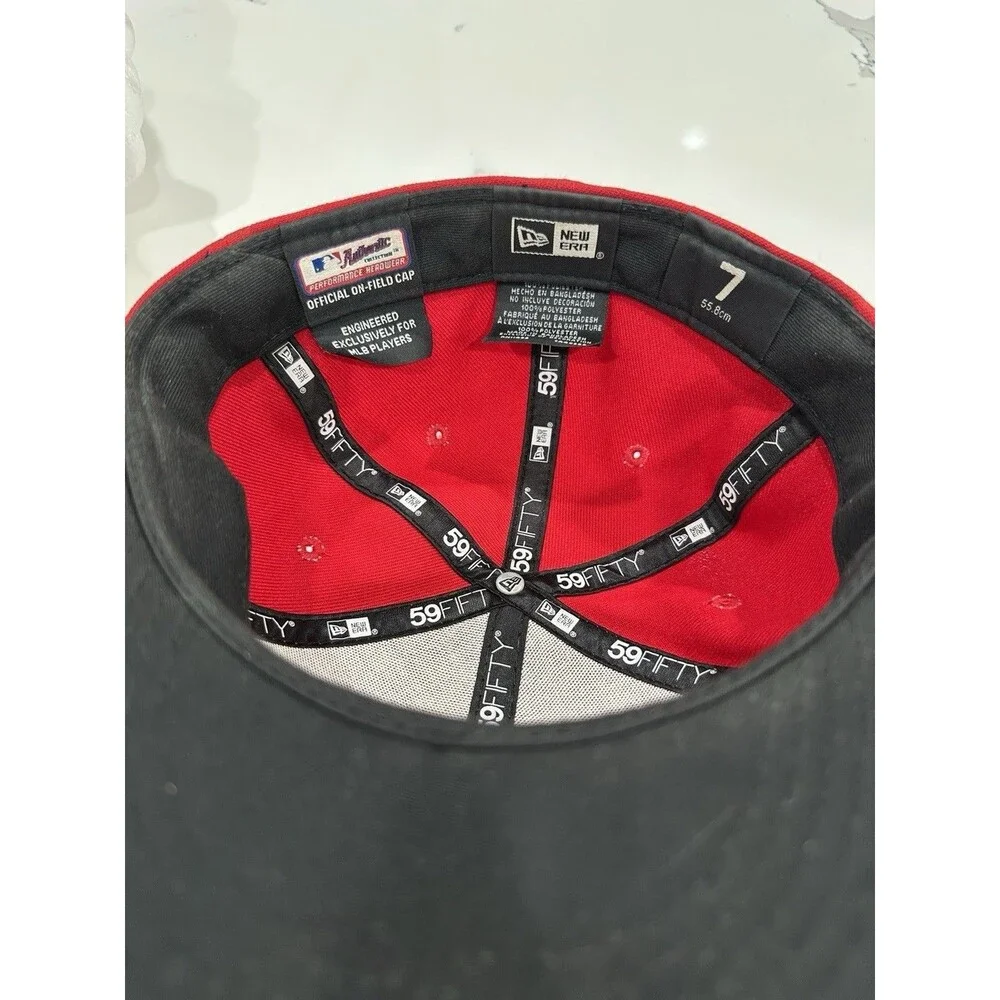 New Era 59FIFTY Los Angeles Angels Red Fitted Cap Size 7 MLB
